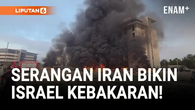 VIDEO: Habis! Gedung-gedung di Israel Terbakar Usai Diserang Iran!