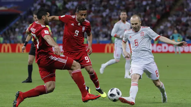 FOTO: Diego Costa Cetak Gol, Spanyol Bungkam Iran