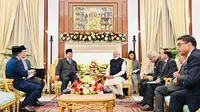 Presiden Prabowo Subianto melakukan pertemuan bilateral dengan Perdana Menteri (PM) India Narendra Modi di Hyderabad House, New Delhi, Sabtu (25/1/2025). (Foto: Laily Rachev - Biro Pers Sekretariat Presiden)