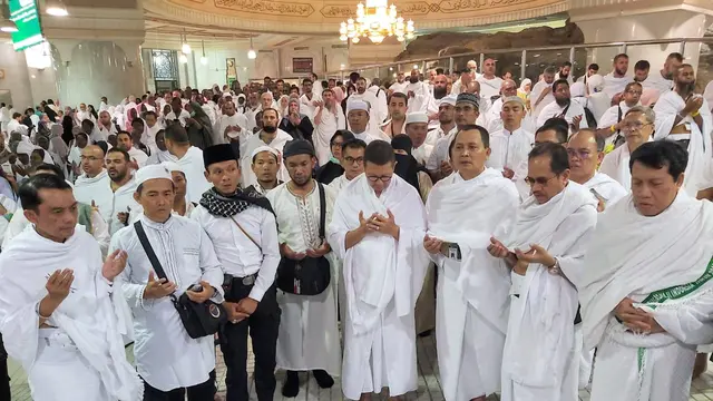 Menteri Agama sekaligus Amirul Hajj Lukman Hakim Saifuddin beserta rombongan melaksanakan umroh wajib di Tanah Suci. Dedy/MCH