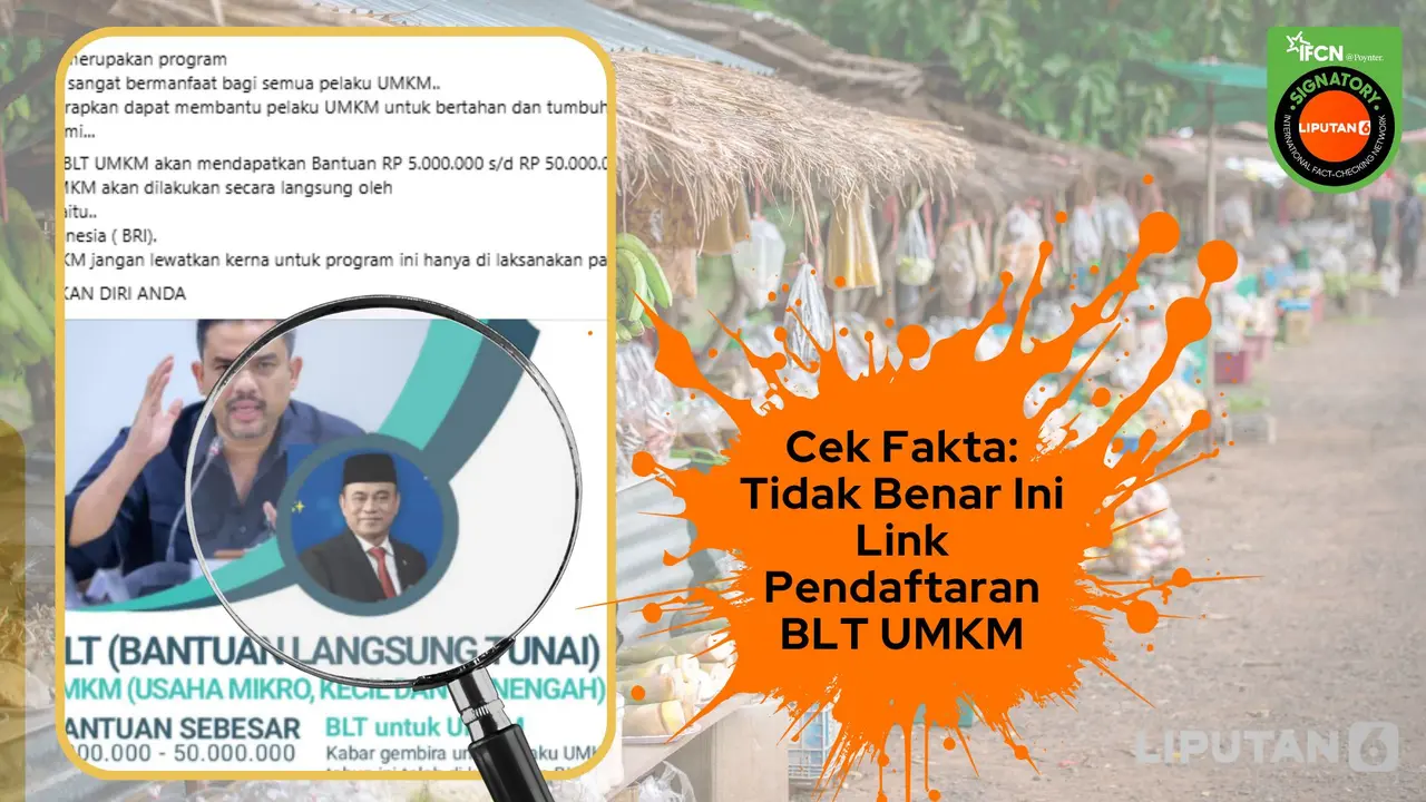 Klaim link pendaftaran BLT untuk UMKM 2025 (Sumber: Canva)