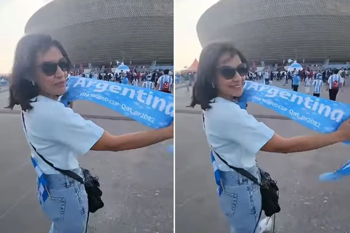 Momen Seru Najwa Shihab Lihat Langsung Messi Angkat Trofi Piala Dunia 2022