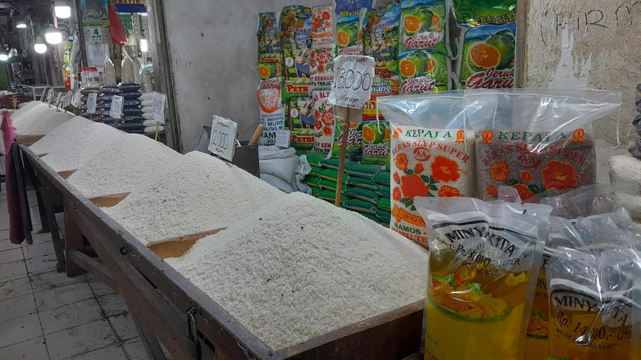 Harga Beras di Pasar Agung, Depok
