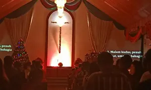 Ilustrasi ibadah Natal di Sumbar. (Liputan6.com/Novia Harlina)