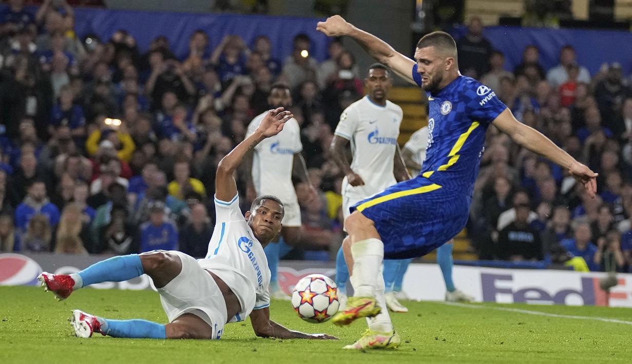 Chelsea yang tampil dominan sempat kesulitan membongkar pertahanan Zenit di babak pertama. (Foto:AP/Kirsty Wigglesworth)