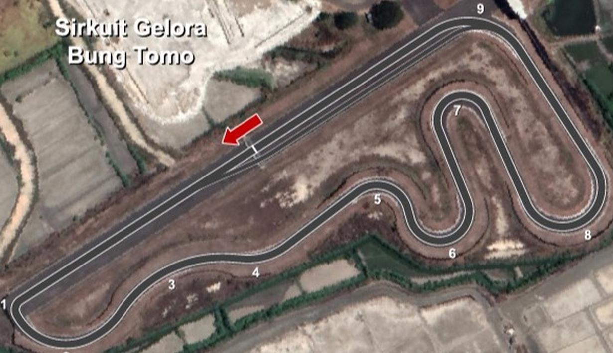 Sirkuit Gelora Bung Tomo ini terletak di komplek stadion Gelora Bung Tomo. Lokasi sirkuit ini berada di Surabaya, Jawa Timur dengan memiliki panjang total lintasan 1,2 km. Keunggulan dari sirkuit ini adalah trek lurusnya yang mencapai 600 meter. Oleh karena itu, sirkuit ini kerap kali dijadikan lokasi ajang drag race motor dan mobil. (Source: myracingcareer.com)