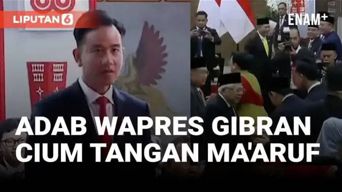 VIDEO: Adab Wapres Gibran Cium Tangan Ma’aruf Amin