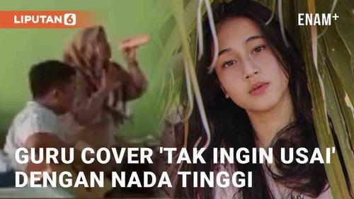 VIDEO: Guru di Cirebon Cover Lagu 'Tak Ingin Usai' dengan Nada Tinggi, Auto Viral