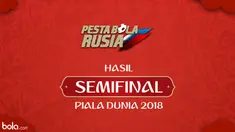 Kroasia berhasil mengalahkan Inggris dalam laga semifinal Piala Dunia 2018.