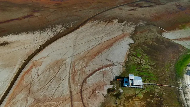 Alami Kekeringan Parah, Begini Penampakan Danau Aleixo di Amazonas Brasil