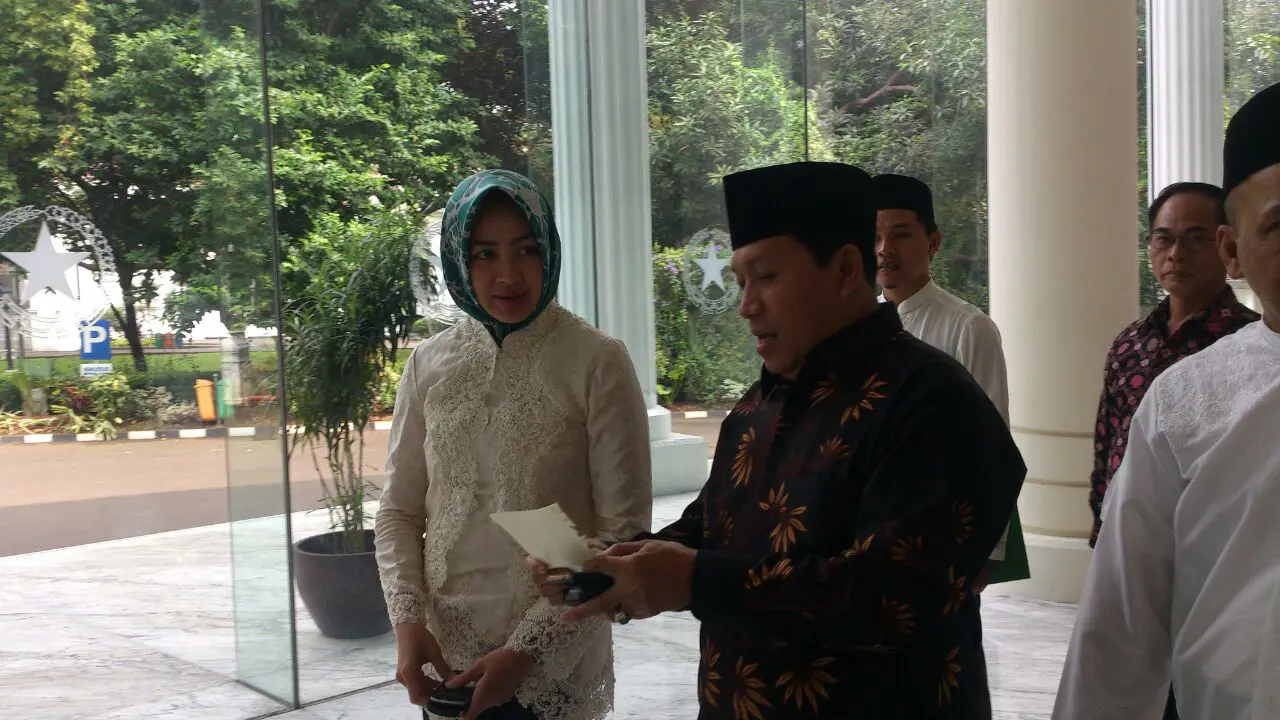 Walikota Tangerang Selatan Airin Rachmi Diany menemui Wapres Jusuf Kalla
