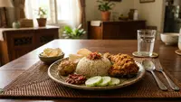 Resep Nasi Uduk Ayam Crispy Gurih dan Renyah Antigagal