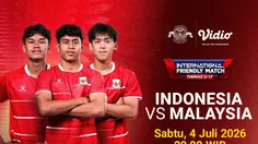 Jadwal Indonesia U-17 vs Malaysia U-17 Live Streaming Hanya di Vidio