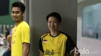 Tontowi Ahmad dan Liliyana Natsir saat mempersiapkan diri mengikuti Kejuaraan All England 2017 di Cipayung, Jakarta Timur, Kamis (2/3/2017). (Bola.com/Nicklas Hanoatubun)