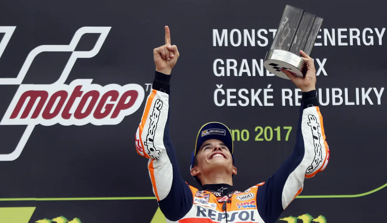 1. Marc Marquez (Repsol Honda) - 154 Poin. (AP/Petr David Josek)