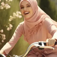 Ilustrasi Gamis Brokat Tali Samping (credit: freepik)