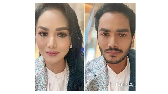 Potret 6 Artis Wanita Edit Wajah jadi Laki-Laki Pakai FaceApp Ini Bikin Pangling