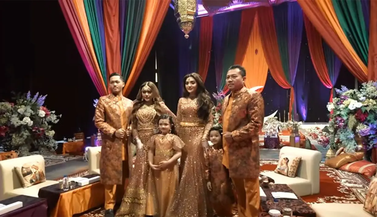 Aurel Hermansyah acara henna night (Youtube/The Hermansyah A6)