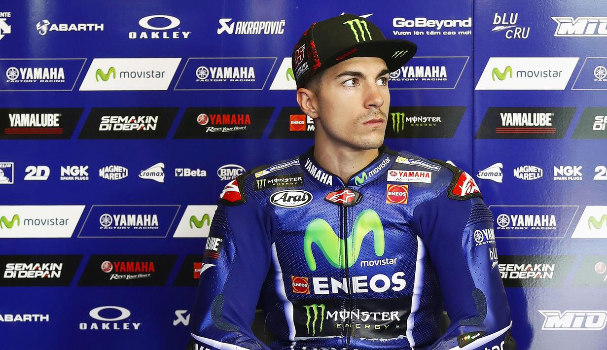 3. Maverick Vinales (Movistar Yamaha) - 203 Poin. (EPA/Andreu Dalmau)