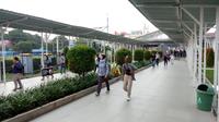 Suasana Stasiun Bogor setelah kejadian KRL anjlok. (Liputan6.com/Achmad Sudarno)