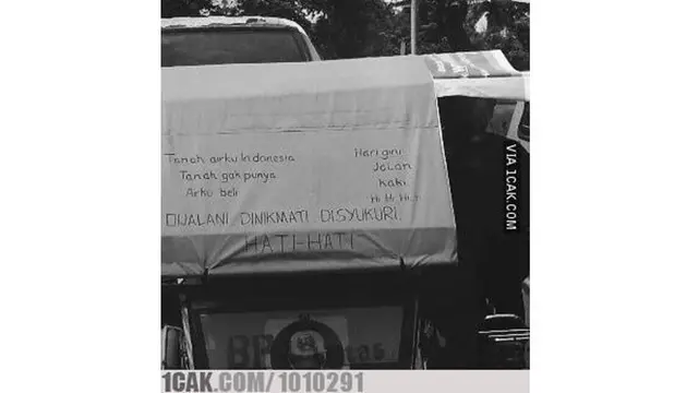 Kata Lucu Gokil Di Belakang Becak