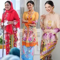 Lihat di sini beberapa potret padu padan public figure pakai kebaya encim, dari Iriana Jokowi, Erina Gudono, sampai Raline Shah.