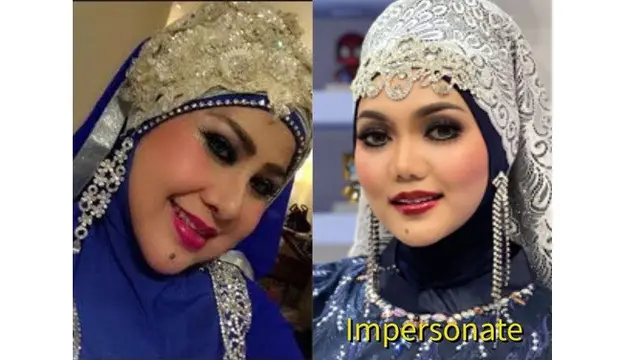 10 Potret Rina Nose Tirukan Gaya Artis Lain, Banjir Pujian Netizen