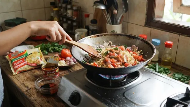 Cara Masak Mie Campur Sarden