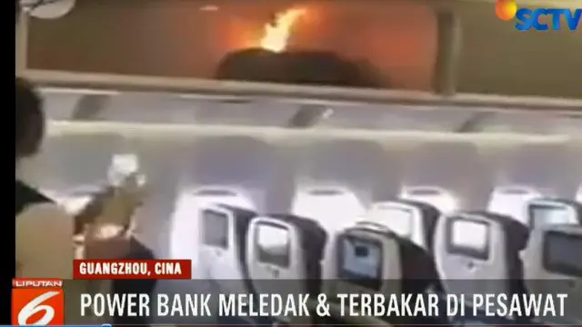 Akibat insiden ini penerbangan tertunda 3 jam dan akhirnya diganti pesawat lain, sementara pemilik powerbank ditahan.