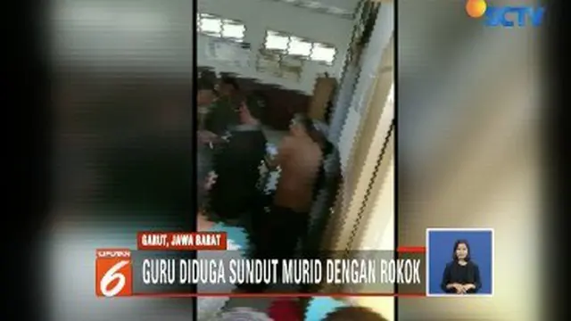 Seorang guru di Garut dilaporkan wali murid karena diduga telah menghukum murid dengan menyundutkan rokok, lantaran sang murid tidak mengerjakan PR dan belum bisa berhitung.