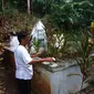 Makam Penganging, salah satu penyebar Islam Masade di Kampung Bukide, Kecamatan Nusa Tabukan, Kabupaten Kepulauan Sangihe, Sulawesi Utara. (Liputan6.com/Yoseph Ikanubun)