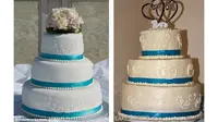 Ketika kue pengantin meleset jauh dari harapan, sungguh menggelikan melihatnya--walau pengantin bersangkutan mungkin tak merasa sedemikian.