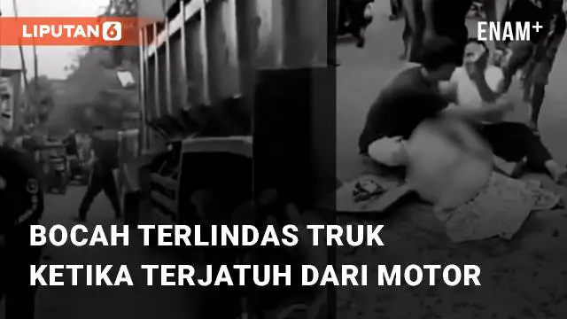 VIDEO: Bocah Terlindas Truk Ketika Terjatuh Dari Motor Di Tangerang