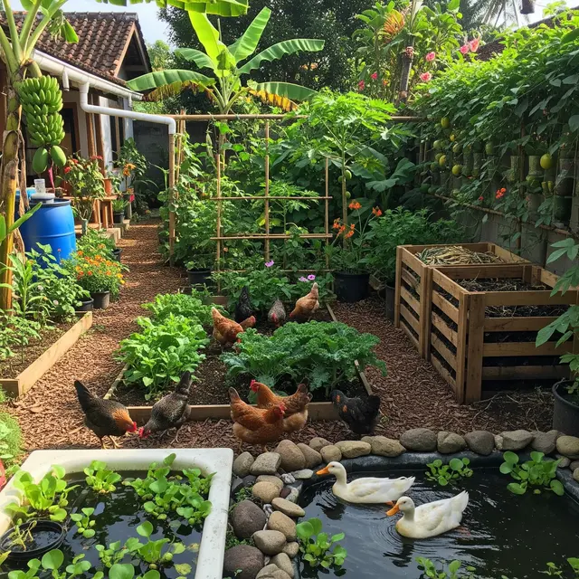9 Tata Letak Halaman Produktif untuk Kebun dan Ternak agar Panen Sepanjang Tahun