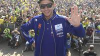 Pembalap Movistar Yamaha, Valentino Rossi. (Twitter/MotoGP Italia)