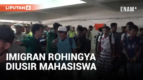 VIDEO: Mahasiswa Geruduk dan Usir Imigran Rohingya