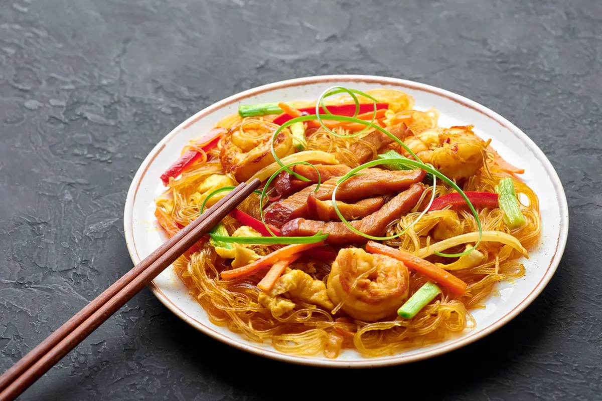 mie bihun goreng pedas mei fun singapura