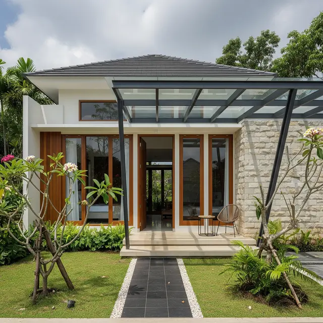 9 Desain Rumah 1 Lantai Sederhana tapi Terlihat Mewah dari Depan