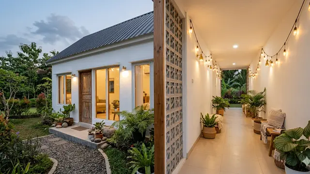 Inspirasi Rumah Kecil dengan Lorong Angin. Gemini
