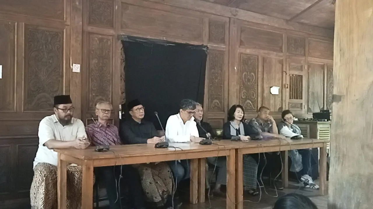 Konferensi pers Majelis Permusyawaratan Rembang. (Foto: Liputan6.com/Ahmad Adirin)