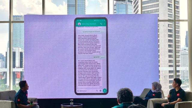 Perusahaan insurance technology (insurtech) WE+ memperkenalkan berbagai fitur digital yang telah dikembangkan di Media Sharing Session dengan tema Ordinary People with Extraordinary Protection, Rabu (29/11/2023). (Dok WE+)