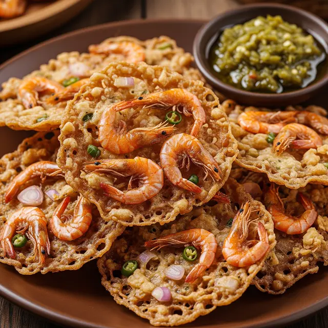 Rempeyek Udang Padang (Gemini AI)