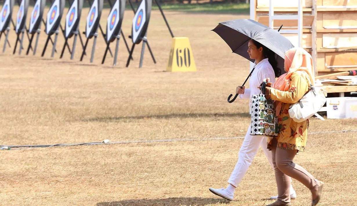 Merupakan pengalaman tersendiri bagi artis cantik Chelsea Islan untuk dapat berperan dalam film '3 Srikandi'. Sedikit banyak dirinya menjadi tahu mengenai olahraga panahan. (Galih W. Satria/Bintang.com)