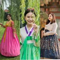 Hanbok sendiri merupakan pakaian tradisional Korea yang terdiri dari atasan yang diberi nama jeogori, lalu chima yaitu rok. Dan tak ketinggalan riasan kepala, biasanya hanbok ini memiliki warna colorfull. Berikut ini penampilan para artis tanah air mengenakan hanbok.