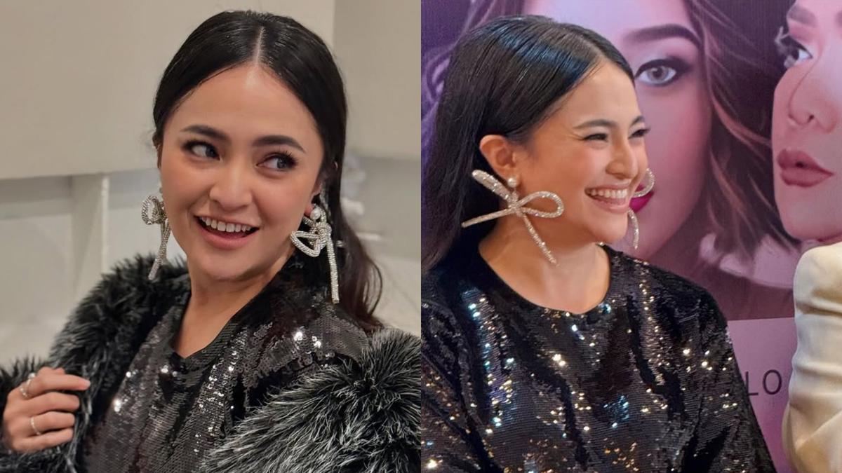 6 Potret Glamor Marshanda dengan Aura Diva Kenakan Dress Sequin di Peluncuran Album Vina Panduwinata