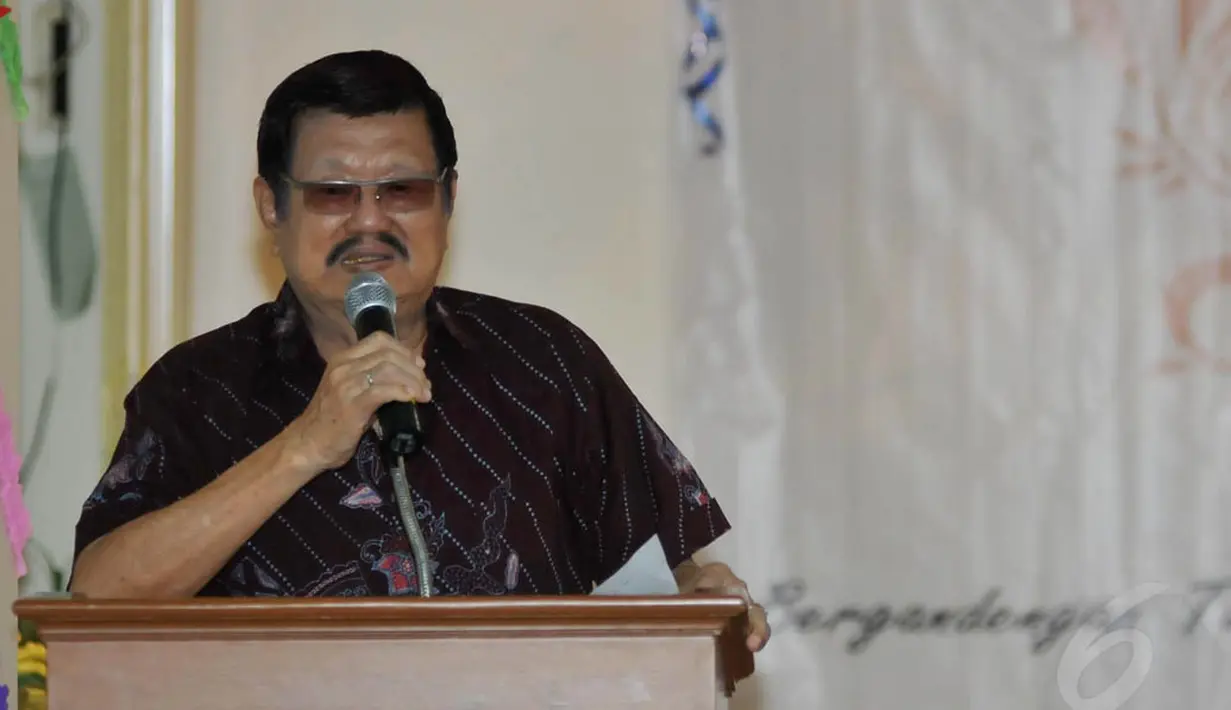 Direktur Utama PT. Harapan Bunda Sejahtera, Drg. Suherman Widyatomo saat memberikan sambutan, Jakarta, (20/9/14). (Liputan6.com/Johan Tallo) 