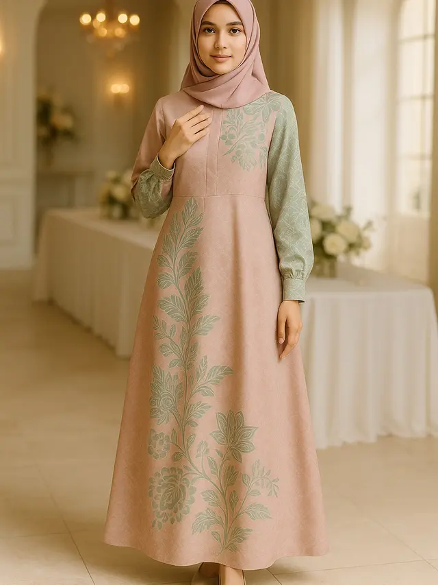 Model Batik Syar’i 2025 dengan Warna Pastel