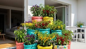 Ide Kebun Cabai di Karung Beras Bekas untuk Panen Lebat Sepanjang Tahun. Foto: Gemini