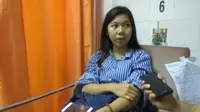 Mahasiswi Universitas Bina Darma Palembang Oktarina Sarah jadi korban balkon BEI ambruk (Liputan6.com/ Nafiysul Qodar)
