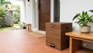 8 Ide Tempat Sampah Tersembunyi di Teras Depan agar Rumah Terlihat Lebih Bersih, Unik dan Estetik